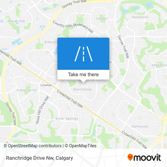 Ranchridge Drive Nw map
