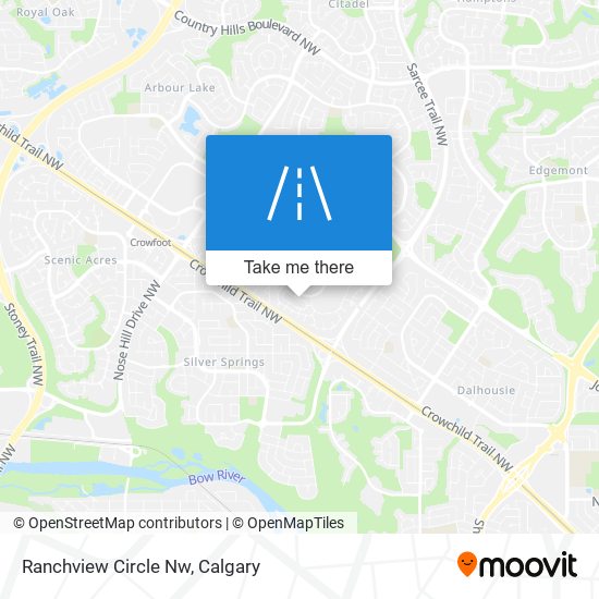 Ranchview Circle Nw map