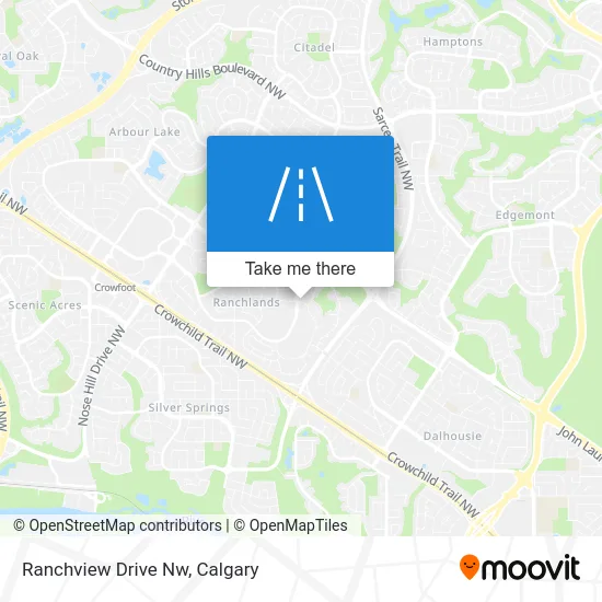 Ranchview Drive Nw map