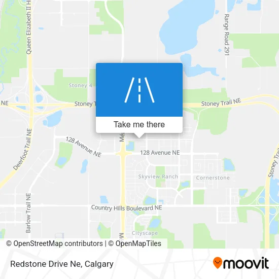 Redstone Drive Ne map