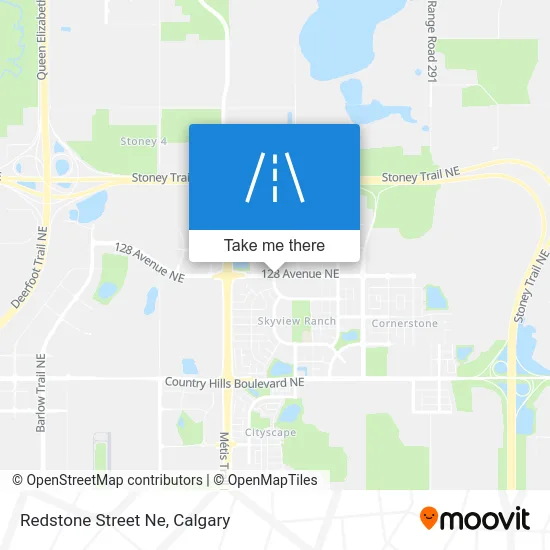 Redstone Street Ne map