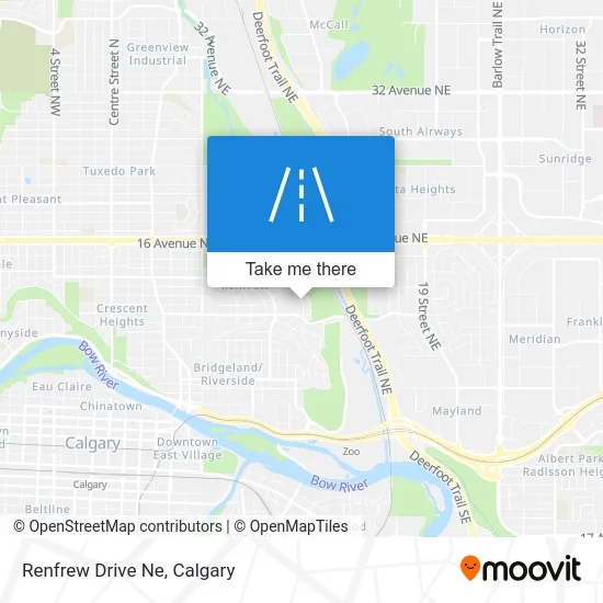 Renfrew Drive Ne map