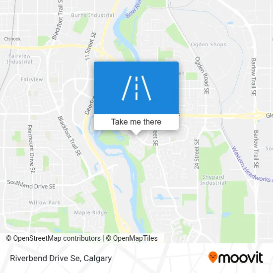 Riverbend Drive Se map