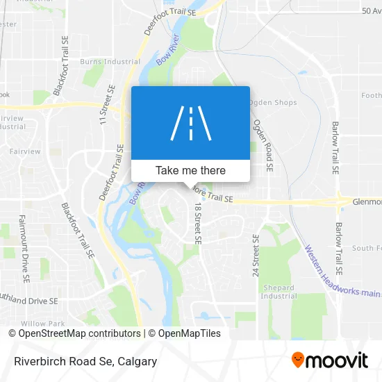 Riverbirch Road Se map