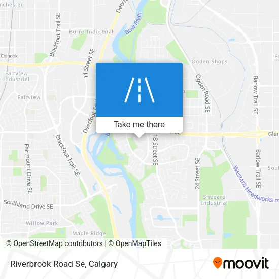 Riverbrook Road Se map
