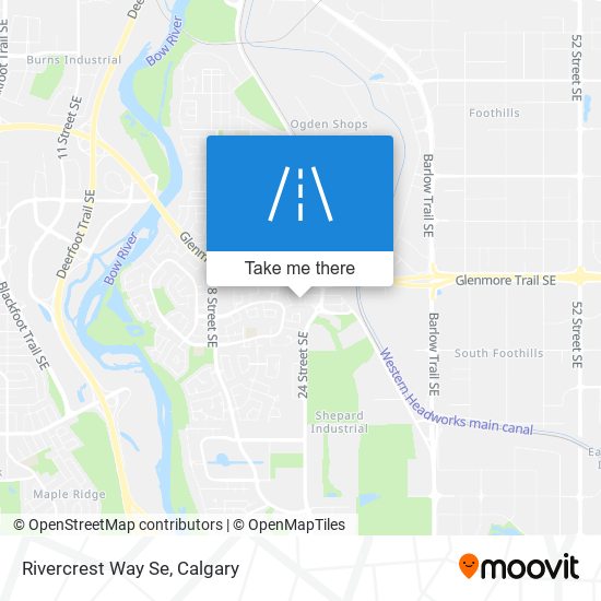 Rivercrest Way Se map