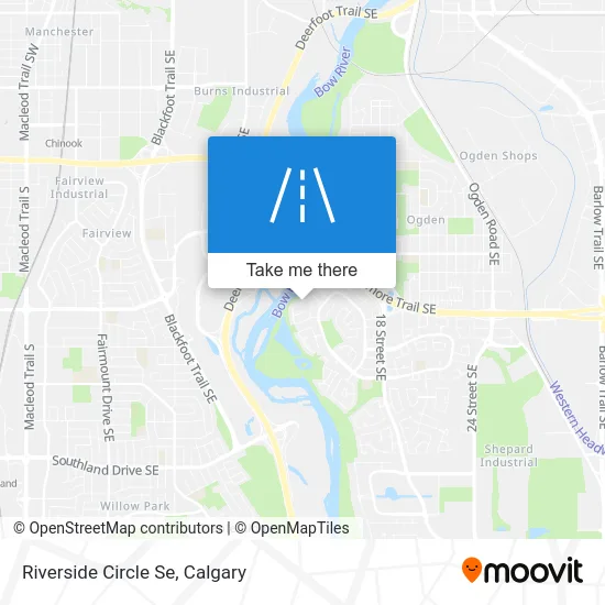 Riverside Circle Se map