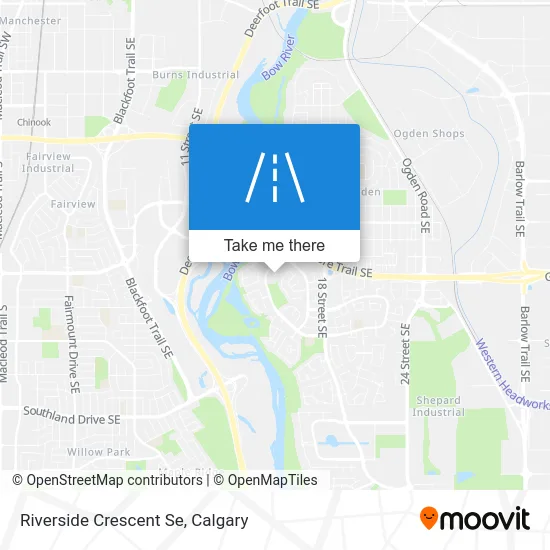 Riverside Crescent Se map