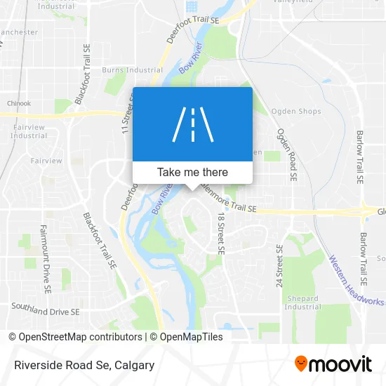 Riverside Road Se map