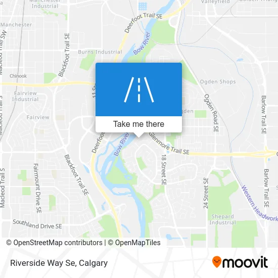 Riverside Way Se map