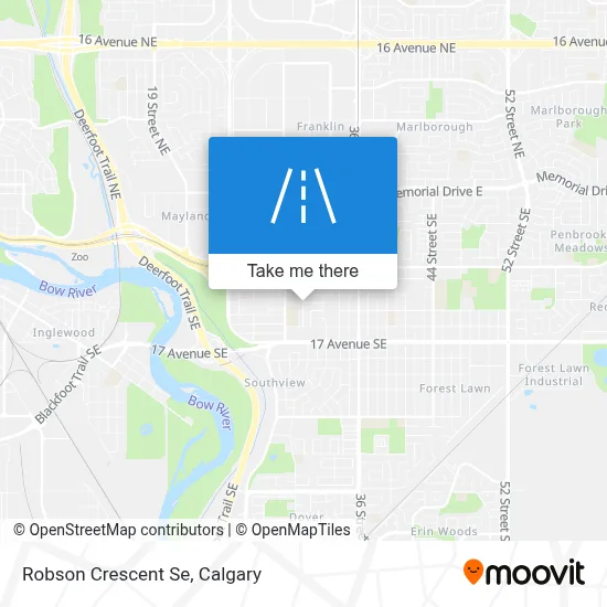 Robson Crescent Se map