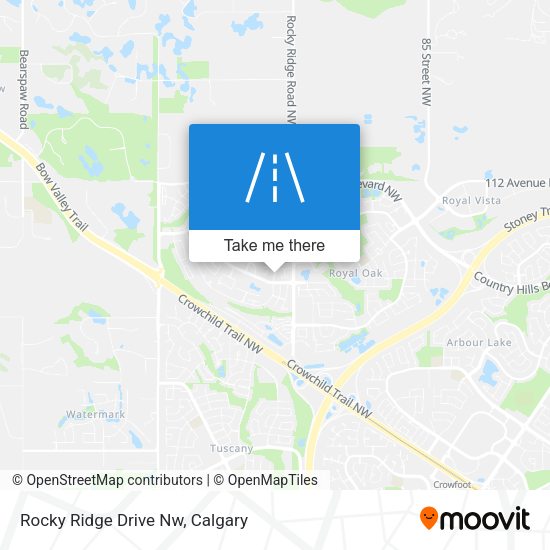 Rocky Ridge Drive Nw map