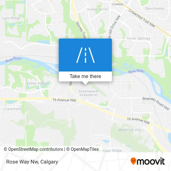 Rose Way Nw map