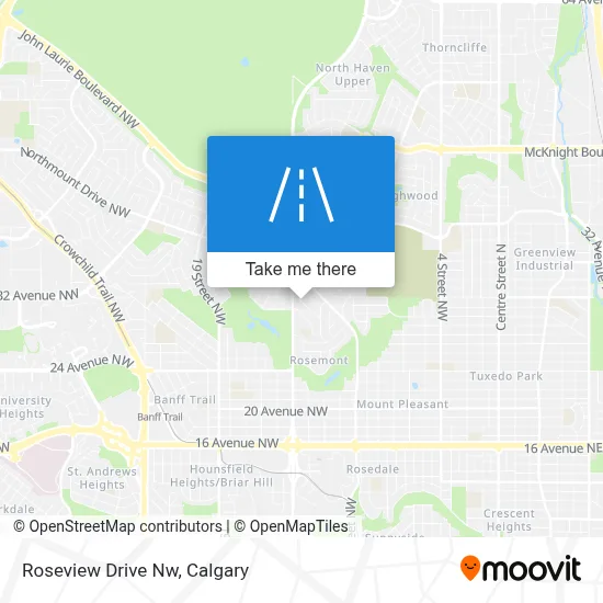 Roseview Drive Nw map