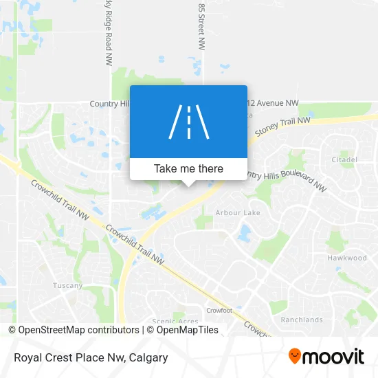 Royal Crest Place Nw map