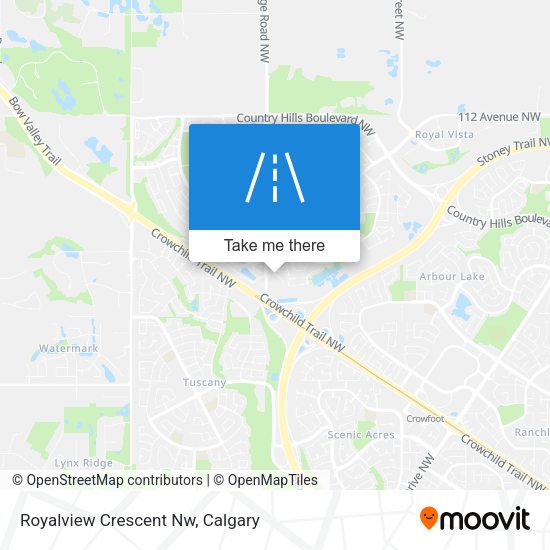 Royalview Crescent Nw map