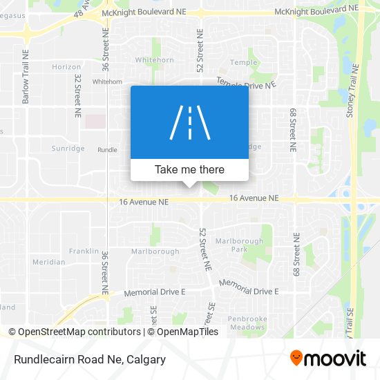 Rundlecairn Road Ne map