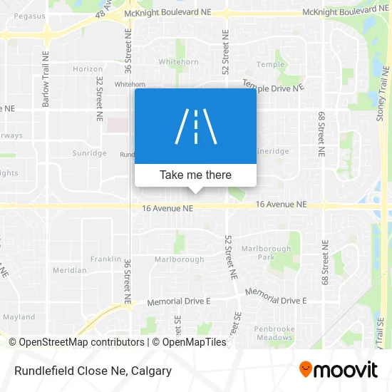 Rundlefield Close Ne map