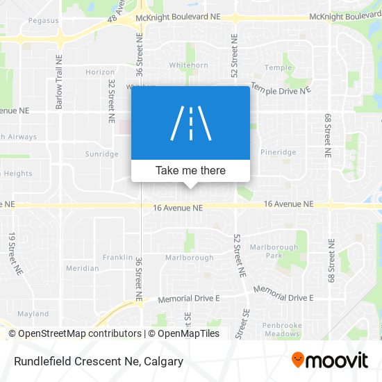 Rundlefield Crescent Ne map