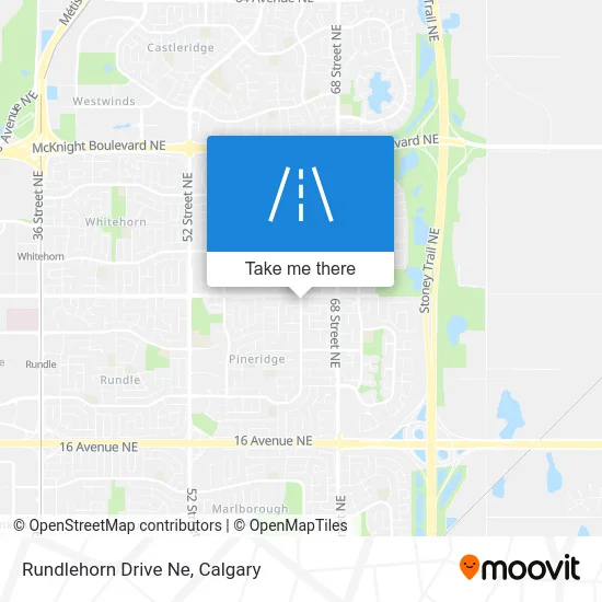 Rundlehorn Drive Ne map