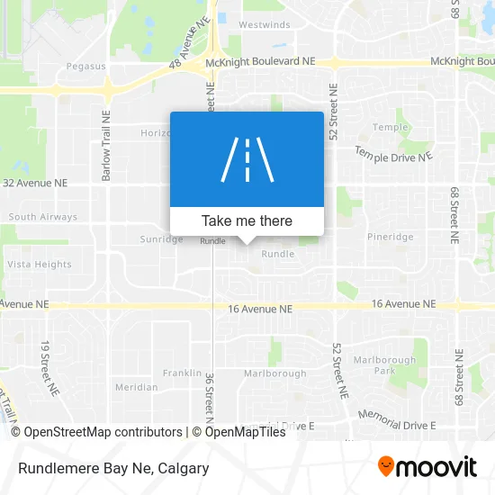 Rundlemere Bay Ne map