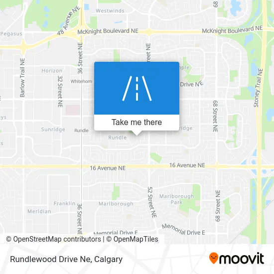 Rundlewood Drive Ne map