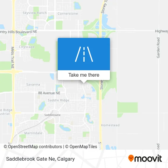 Saddlebrook Gate Ne map