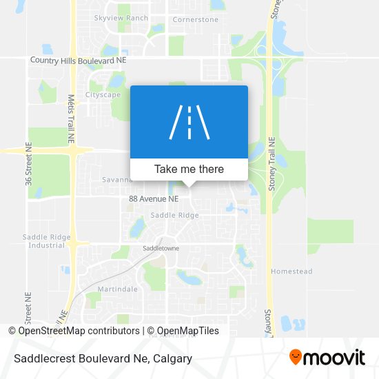 Saddlecrest Boulevard Ne plan