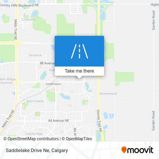 Saddlelake Drive Ne map