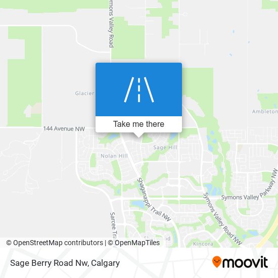 Sage Berry Road Nw map