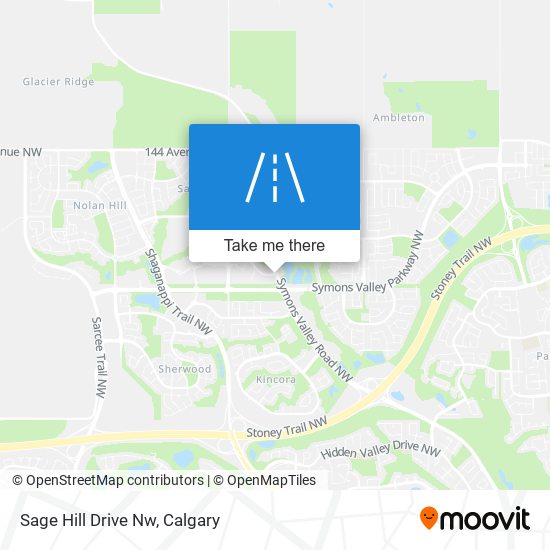 Sage Hill Drive Nw map