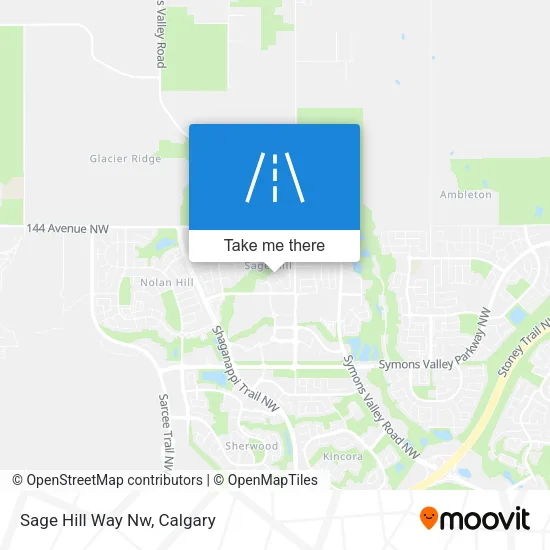Sage Hill Way Nw map