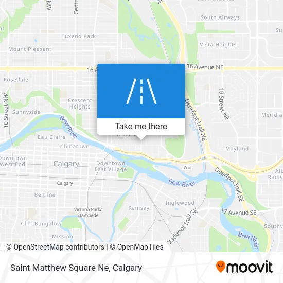 Saint Matthew Square Ne map