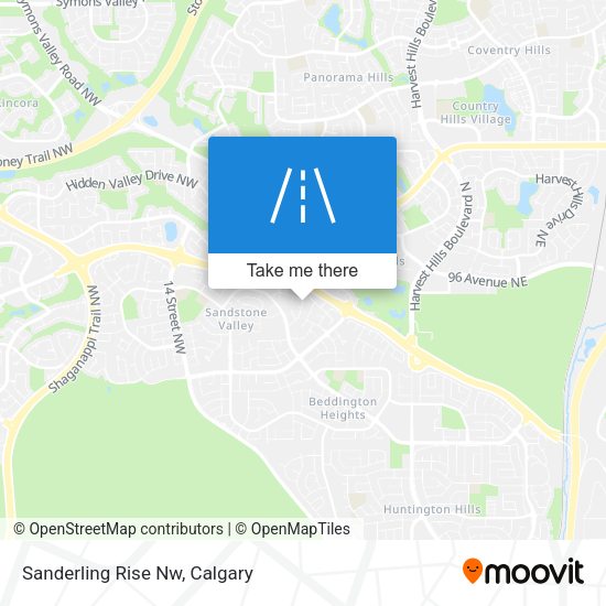 Sanderling Rise Nw map