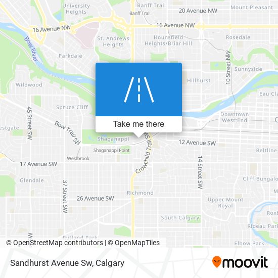 Sandhurst Avenue Sw map