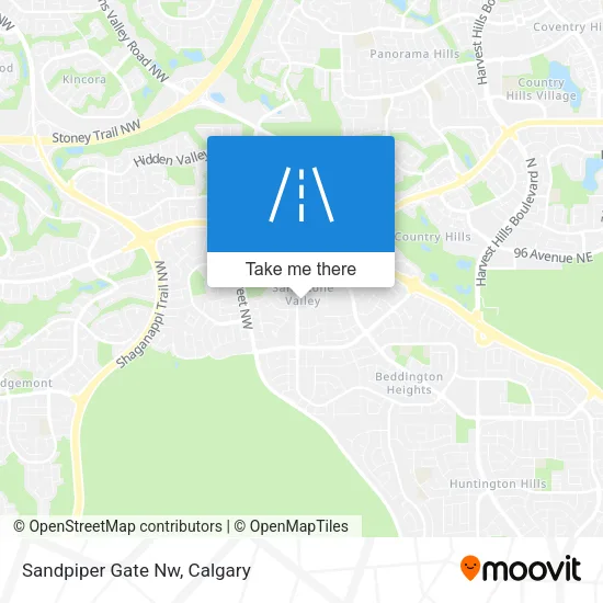 Sandpiper Gate Nw map