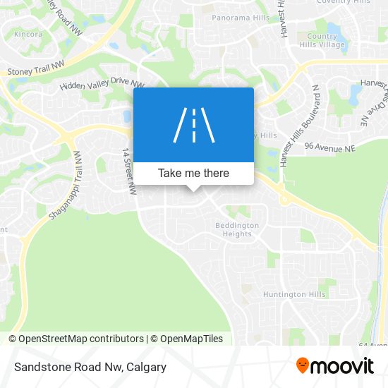 Sandstone Road Nw map