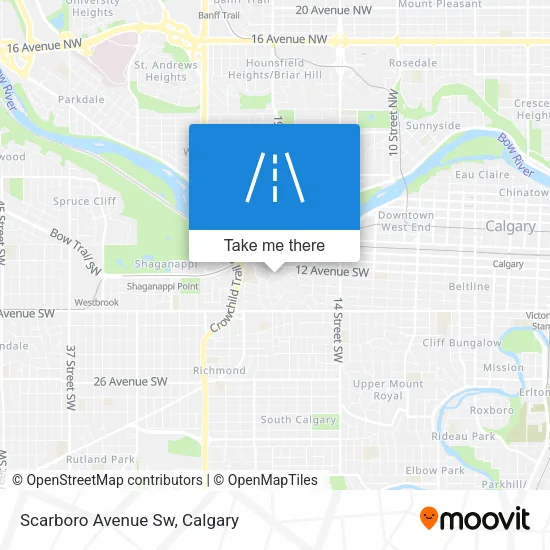 Scarboro Avenue Sw map