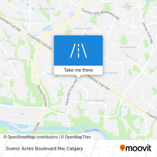 Scenic Acres Boulevard Nw map