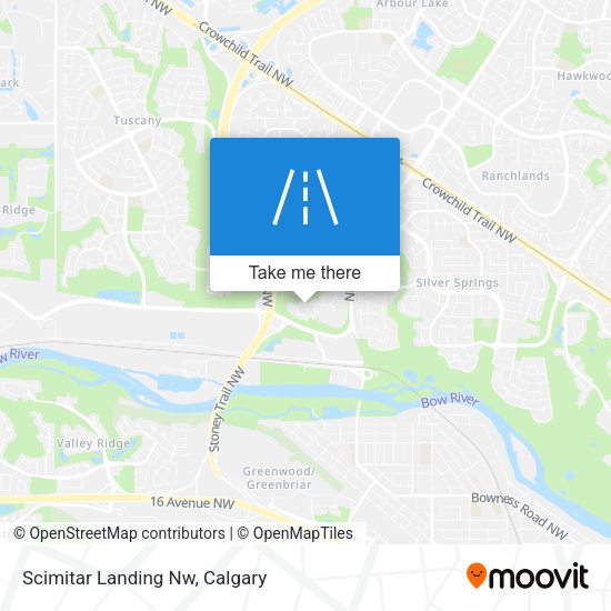 Scimitar Landing Nw map
