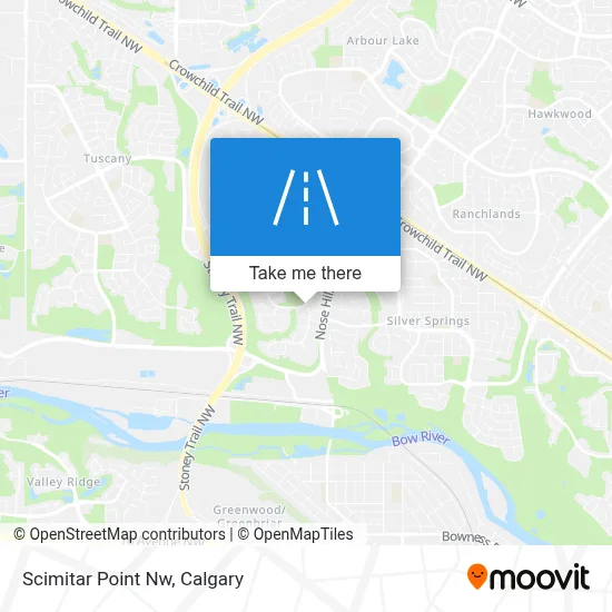 Scimitar Point Nw map