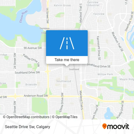 Seattle Drive Sw map