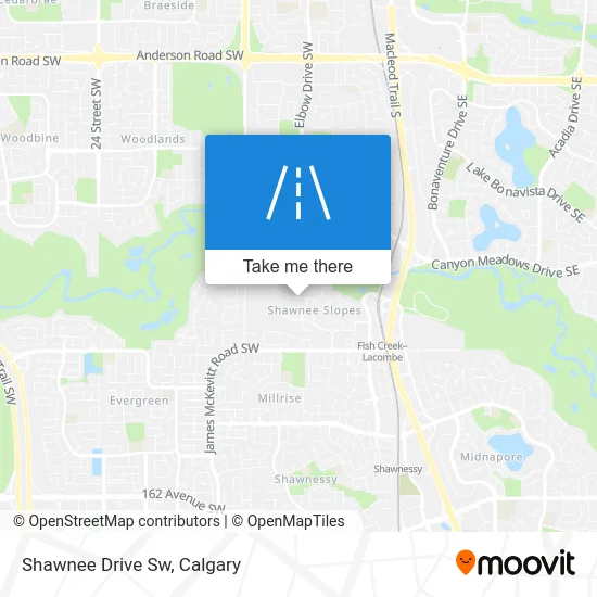 Shawnee Drive Sw map