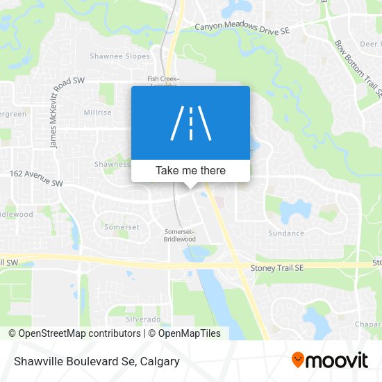 Shawville Boulevard Se map