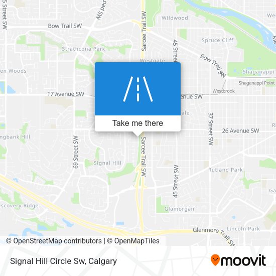 Signal Hill Circle Sw map
