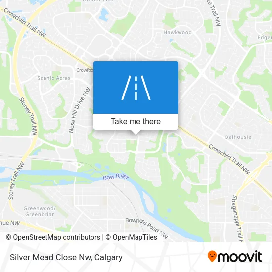 Silver Mead Close Nw map