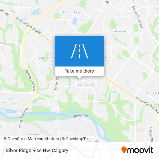 Silver Ridge Rise Nw map