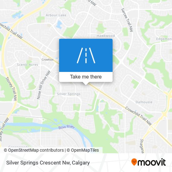 Silver Springs Crescent Nw map