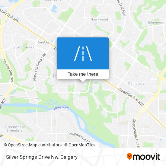 Silver Springs Drive Nw map