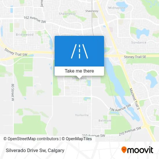 Silverado Drive Sw map